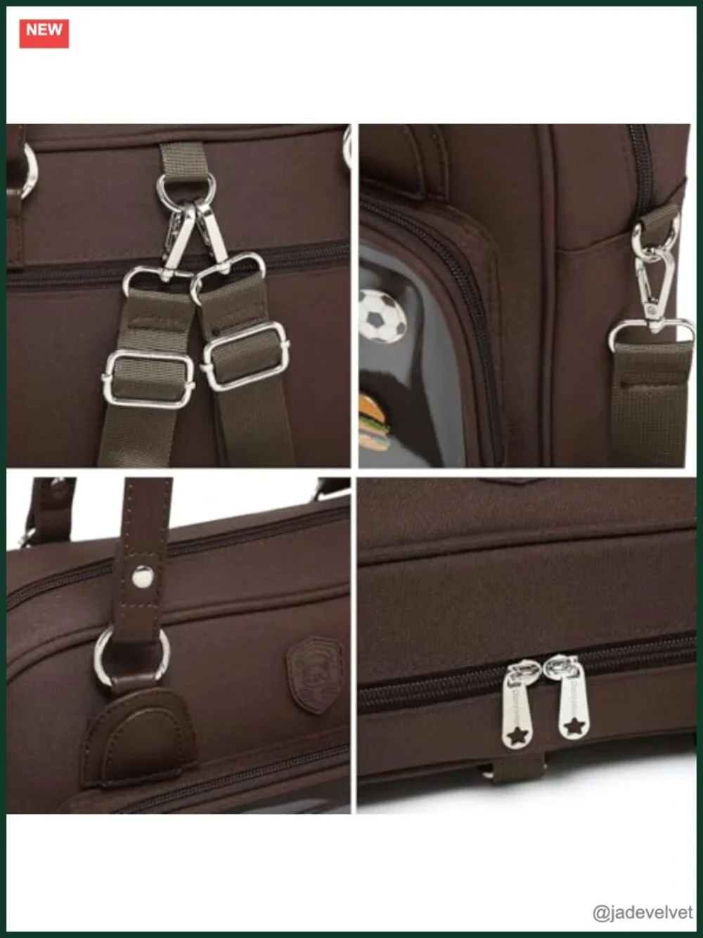 Large Ita Crossbody Backpack with Pins Display Window